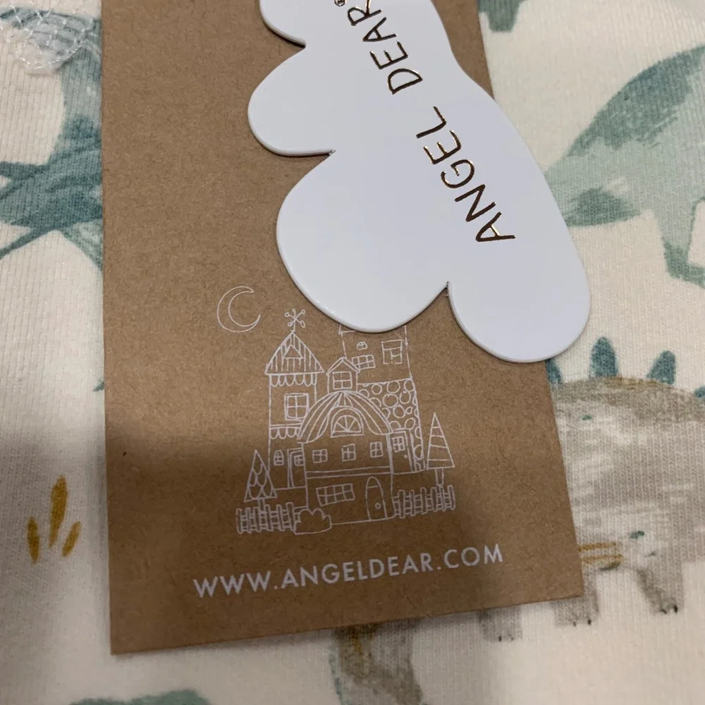 Angel Dear Dino Set, French Terry, Size 18 - 24 months, NEW with tags - Picture 3 of 8